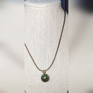 Eucalyptus terrarium necklace